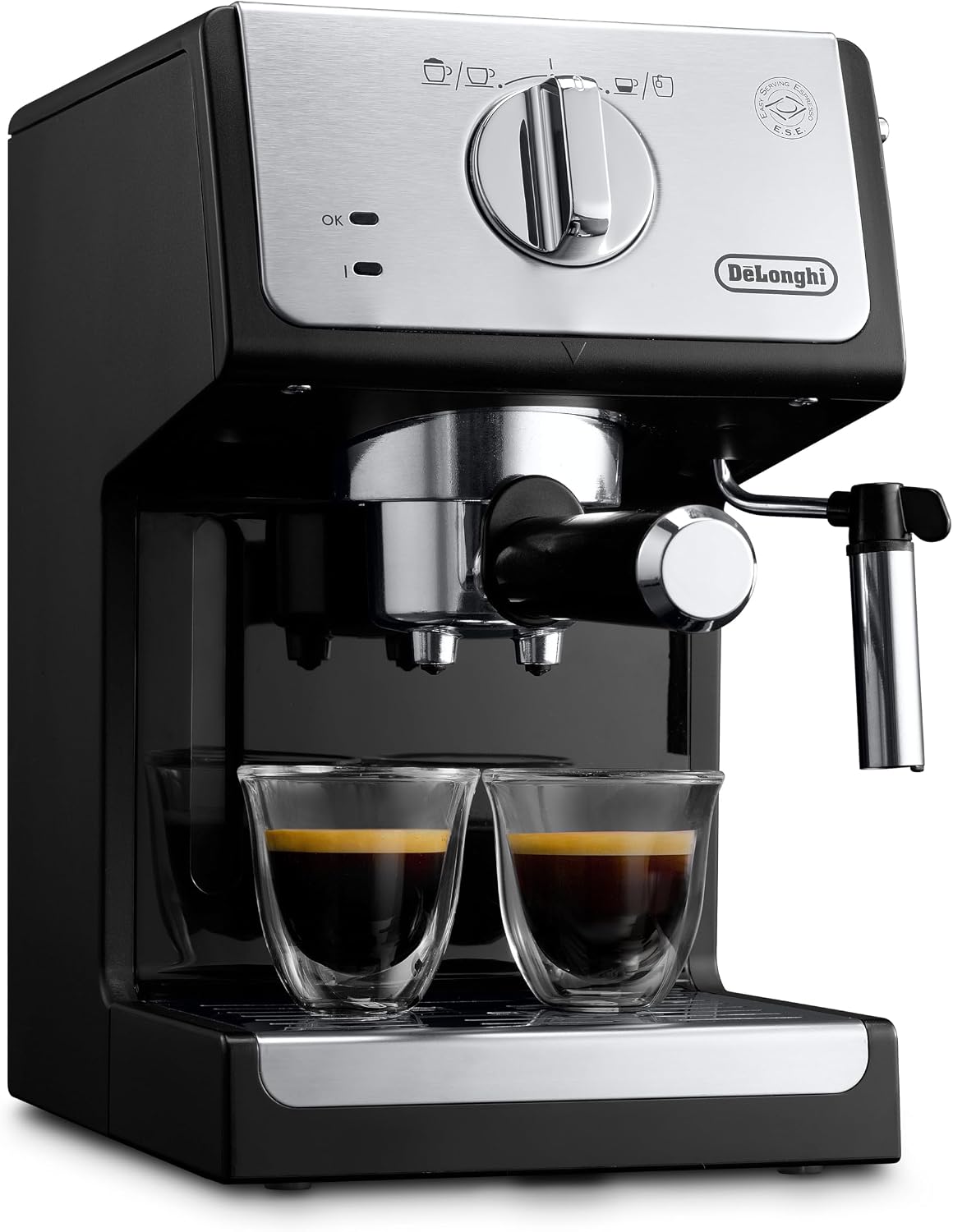 De'Longhi Machine à Café à Pompe, Machine Expresso ECP 33.21.BK, Noir H x L x P : 36 x 31.5 x 25.5 cm