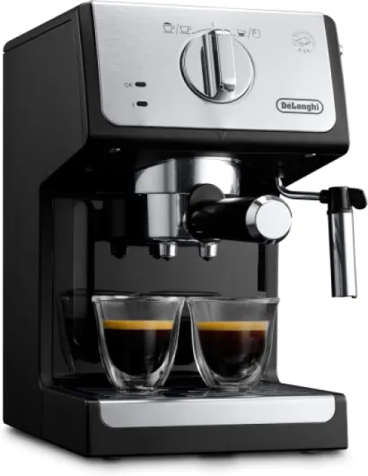De'Longhi Machine à Café à Pompe, Machine Expresso ECP 33.21.BK, Noir H x L x P : 36 x 31.5 x 25.5 cm
