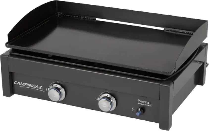 Plancha gaz à poser, Noir/Gris, 76,7 x 49,7 x 28,4 cm