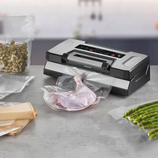 VRH 790 advanced Pro - Machine sous vide professionnel - jusqu'à 200 mises sous vide non-stop, avec fonction brevetée CASOTEK Liquid, double soudure, y compris sac sous vide