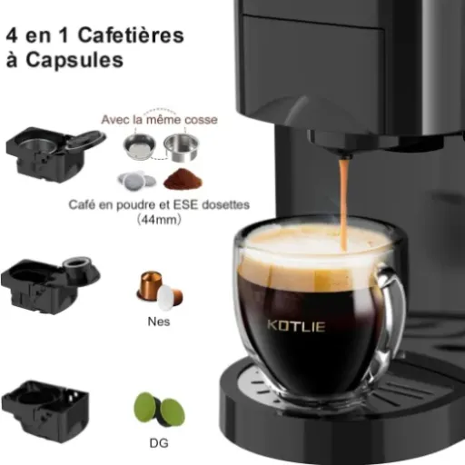 Avis KOTLIE AC-513K 4 en 1 : la petite cafetière multi-capsules qui veut tout faire