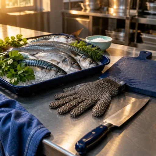 Gant en cotte de maille : l’allié sécurité indispensable face aux couteaux en cuisine professionnelle