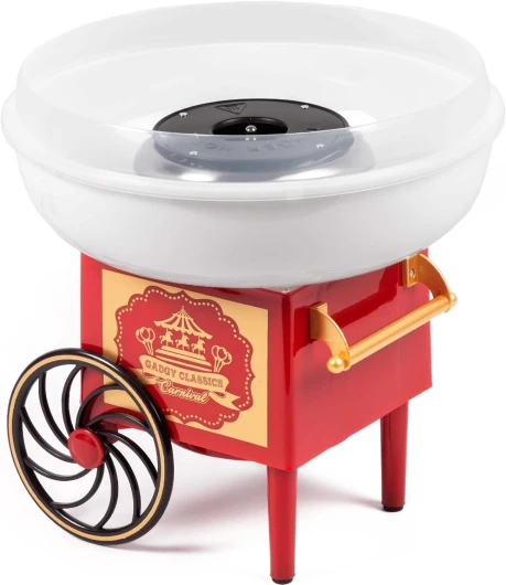 Machine à Barbe à Papa - Machine à Barbe à Papa Rétro - Machine à Barbe à Papa Maison pour Fêtes d'Anniversaire d’Enfants – S’Utilise avec du Sucre ou des Bonbons