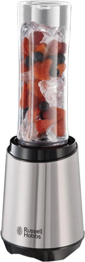 Mixeur Smoothie [Portable, Compact, Léger] Blender (Puissant, 1 gourde portable 600ml incluse sans BPA+couvercle, Smoothie, Shaker protéine, 4 lames en inox, lave-vaisselle) 23472-56 Blender avec 1 gourde incl