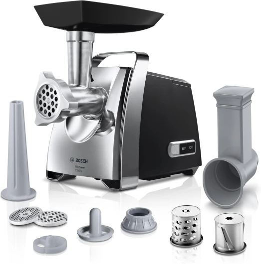 MSM66155 ErgoMixx Mixeur-Plongeant - Mixeur à main 750 W- Système anti-éclaboussures - Poignée ergonomique, Blanc/Gris 700W