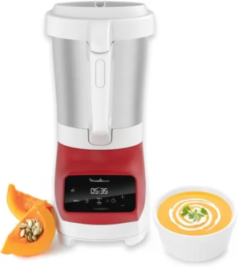 Blender mixeur, Soupe maker, 1100 W, Bol 2 L, Lames inox, 3 programmes automatiques, Mode manuel, Mixage parfait, Soupes, Smoothies, Fabriqué en France, Soup&Plus LM924500 Unique