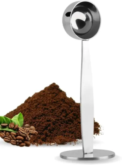 Cuillère Doseuse Café, Cuillere A Cafe, Café Mesure Tamper Cuillère en Acier Inoxydable, Petites Cuillères für Kaffee, Coffeeware