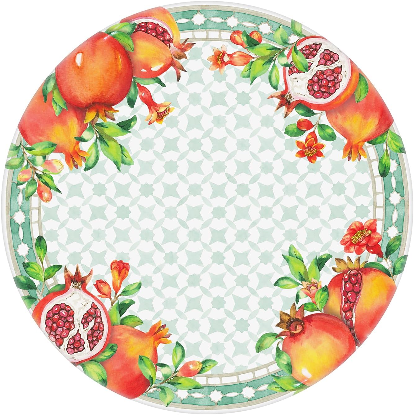 Grande Assiette Plate en Mélamine Pure - Séville - Ø 28 cm - Service de Table de la Vaisselle Quasi-Incassable MelARTmine