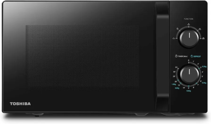 Micro-ondes 20L MW2-MM20P(BK), Micro-ondes sur Pied, 800W, 5 Niveaux de Puissance, avec Décongélation Facile, éclairage LED à l'intérieur, Noir