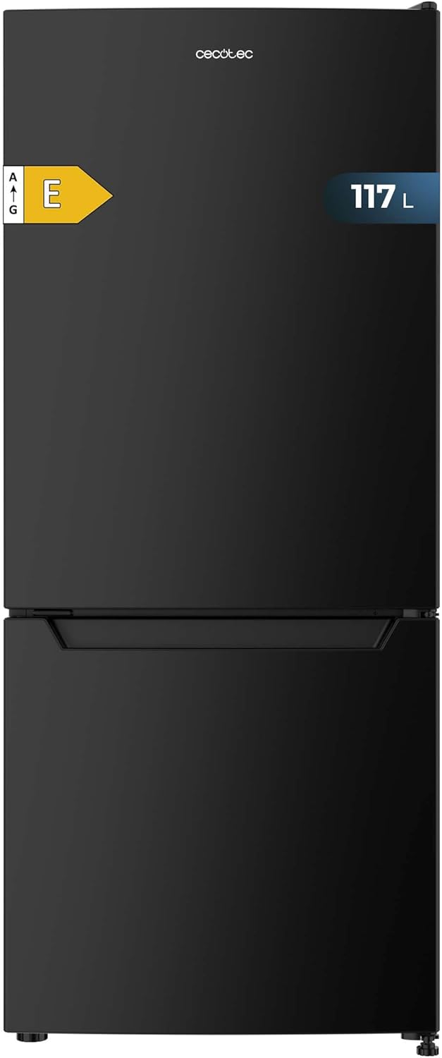 Refrigerateur Congelateur Combiné Bolero CoolMarket Combi 117 DF Black E - Réfrigérateur 117L, Defrost, Fast Freezing, classe E, couleur noire Black 117L