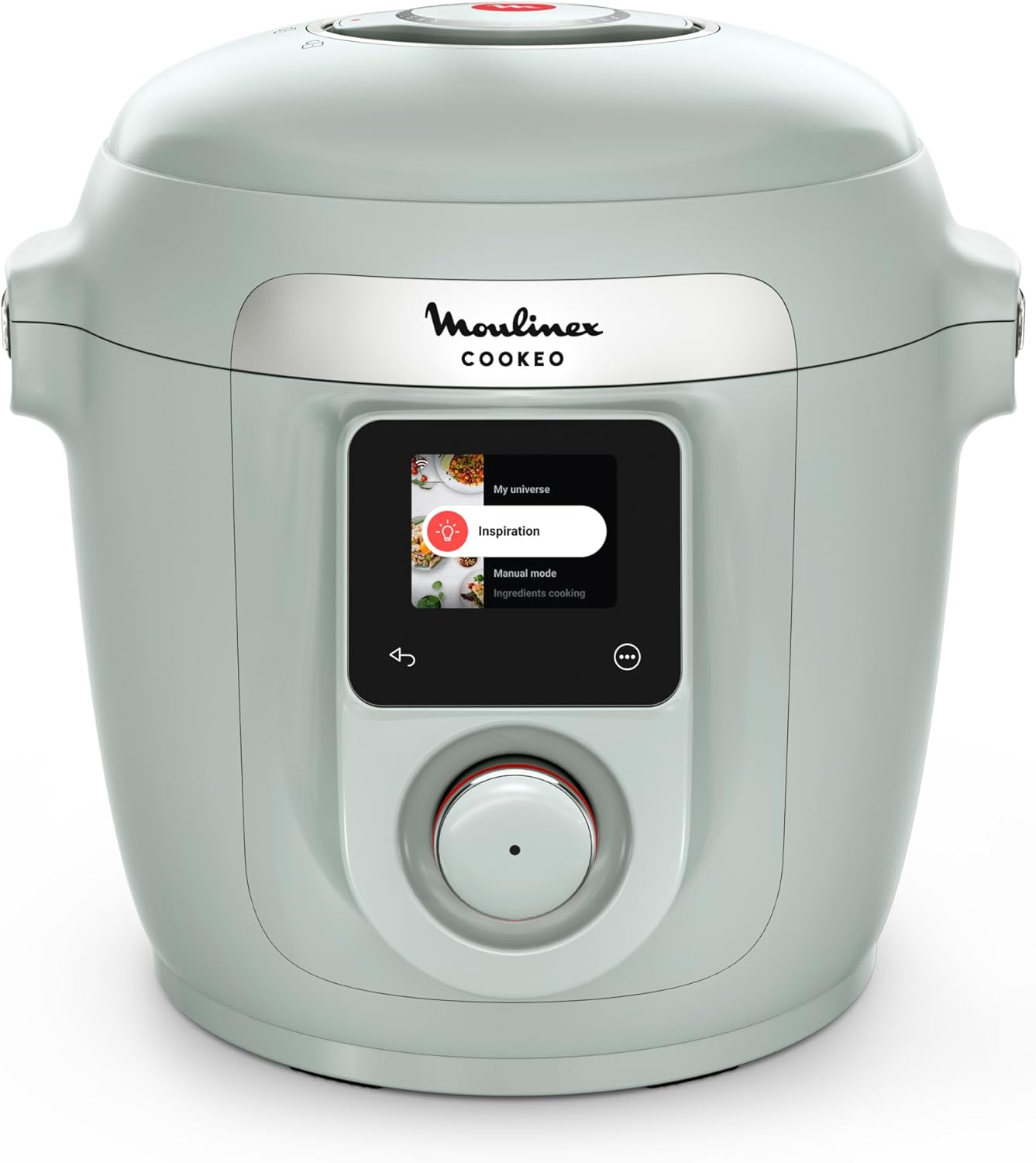 Cookeo Wifi 10-en-1, Multicuiseur intelligent haute pression, 10modes de cuisson, Rapide, Sans surveillance, Guide de cuisson pas à pas, 6 L, CE96G310 Eucalyptus 10 modes de cuisson Cookeo