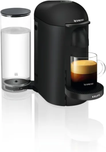 Machine à Café Nespresso Krups Vertuo Plus Noir Mat Cafetière Espresso YY3922FD