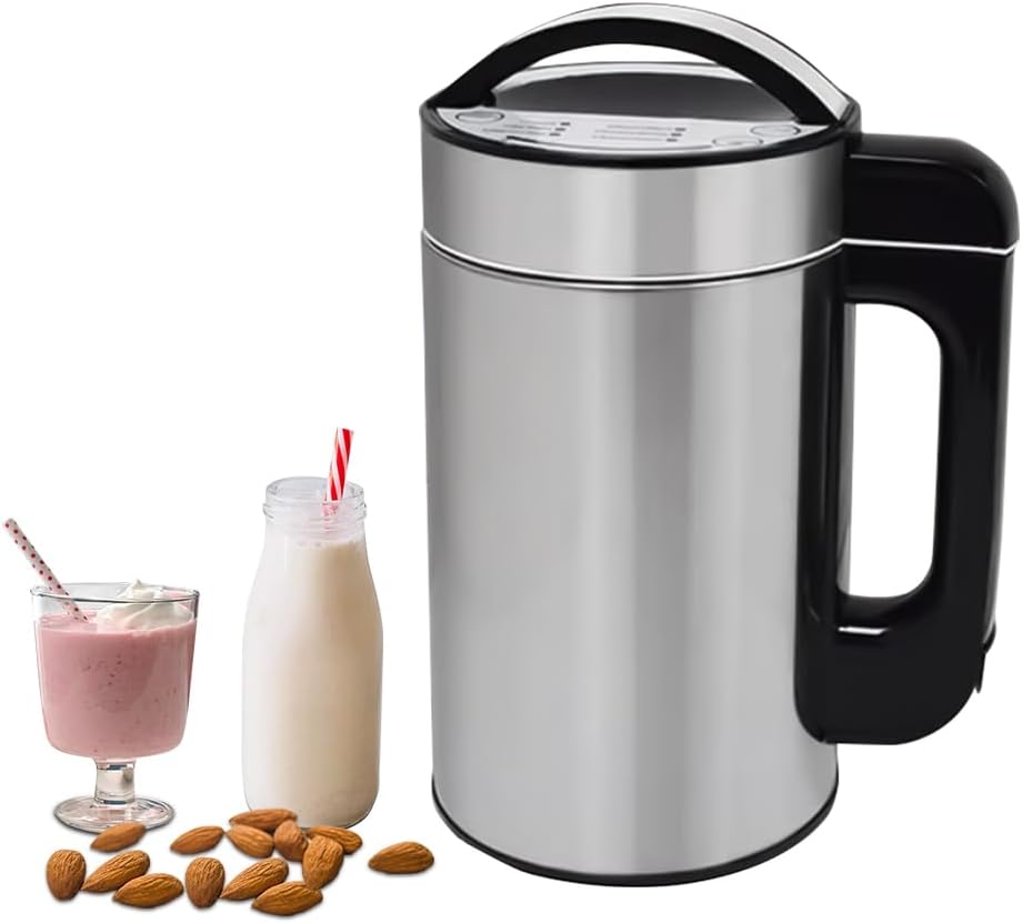 Machine à Lait Végétal,Machine a Lait Vegetal et Soupe, Chaud et Froid, Milky Plant Machine, Soja, Noix, Porridge,Milkshake,Soy Milk Maker 1,5 litres