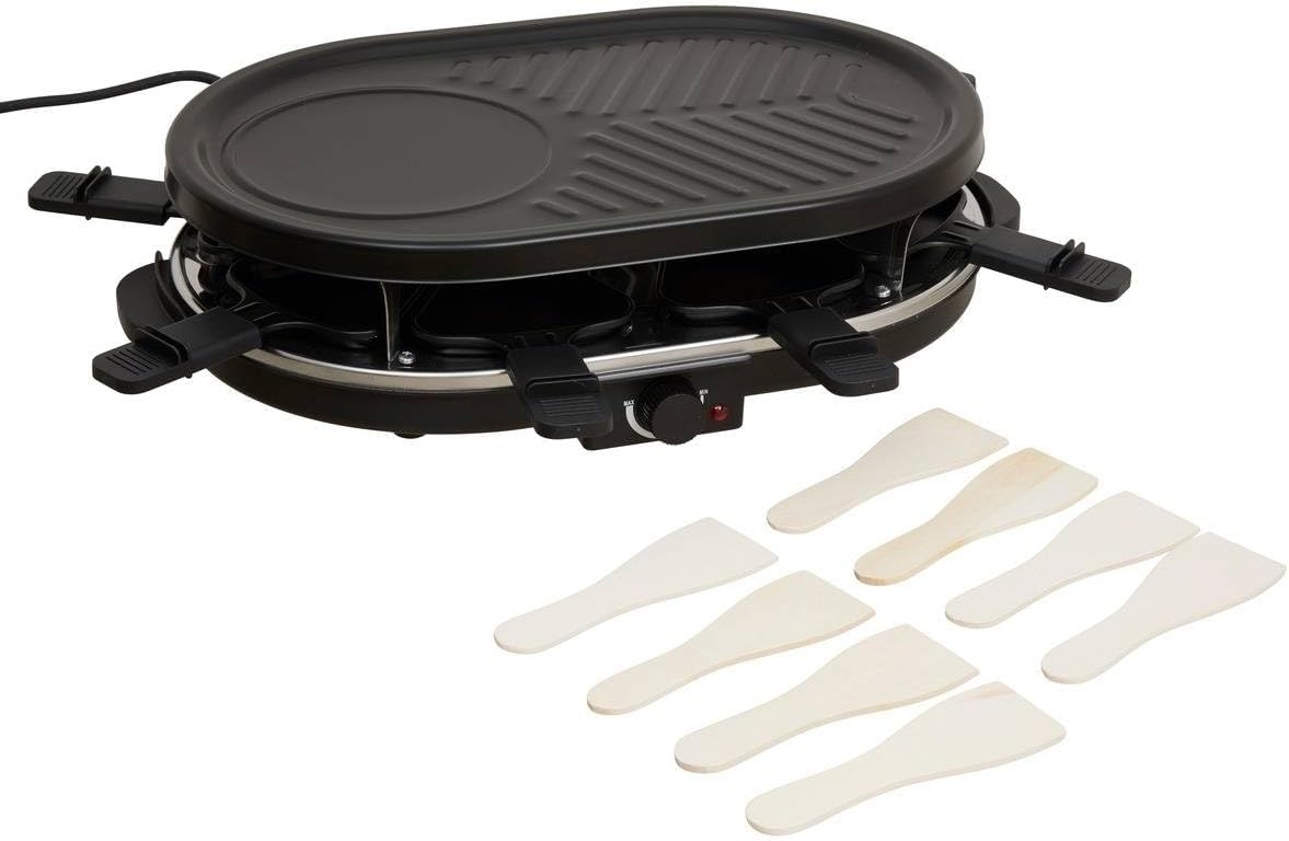 5Five - Appareil à Raclette Familial, Plaque Antiadhésive, Convivialité en Cuisine