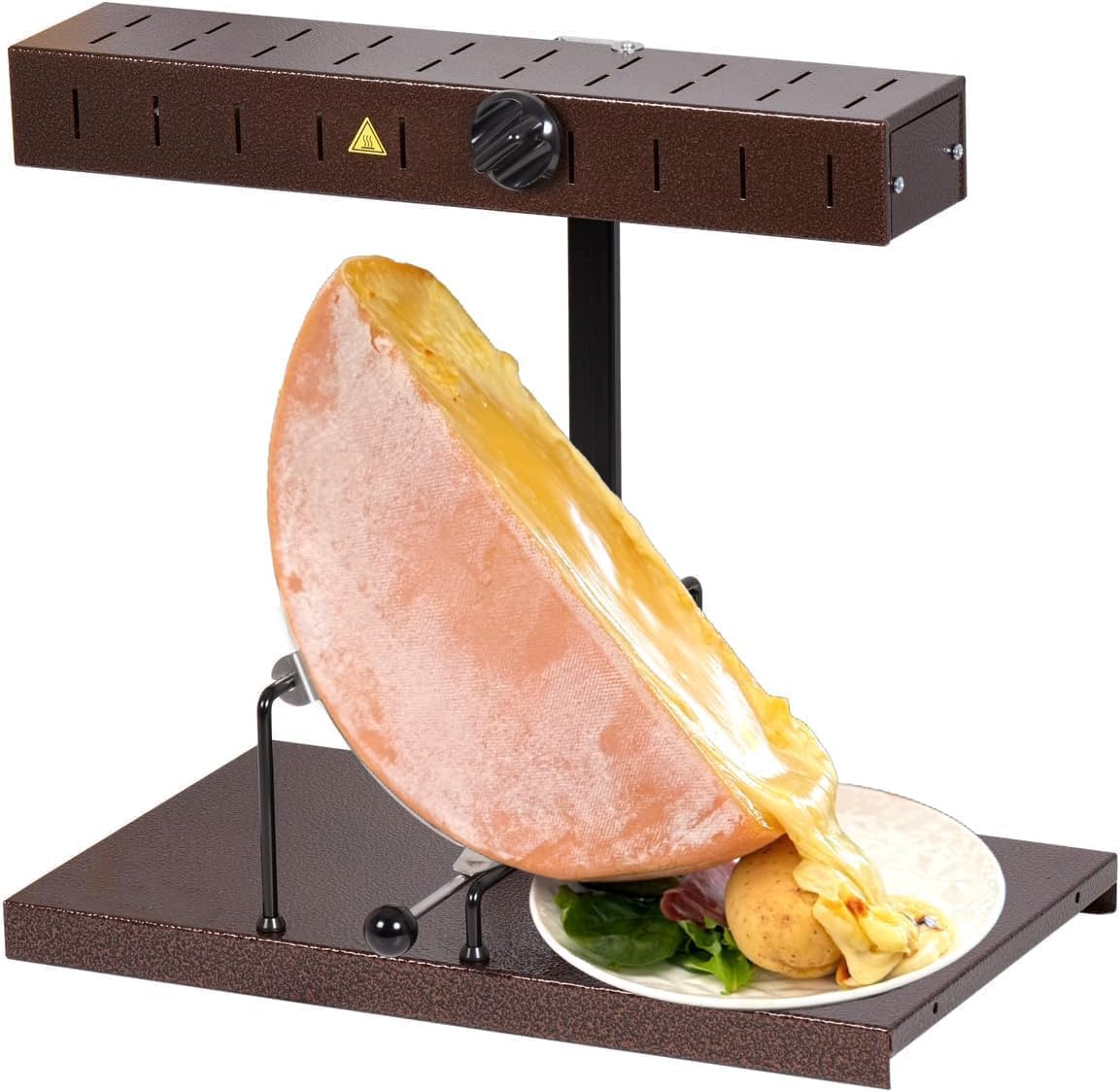 Appareil Raclette Alpage® Signature Traditionnel 6-10 Pers – Rampe Chauffante Réglable – 230V – Louis Tellier – Pour Professionnels et Familles Marron Foncé