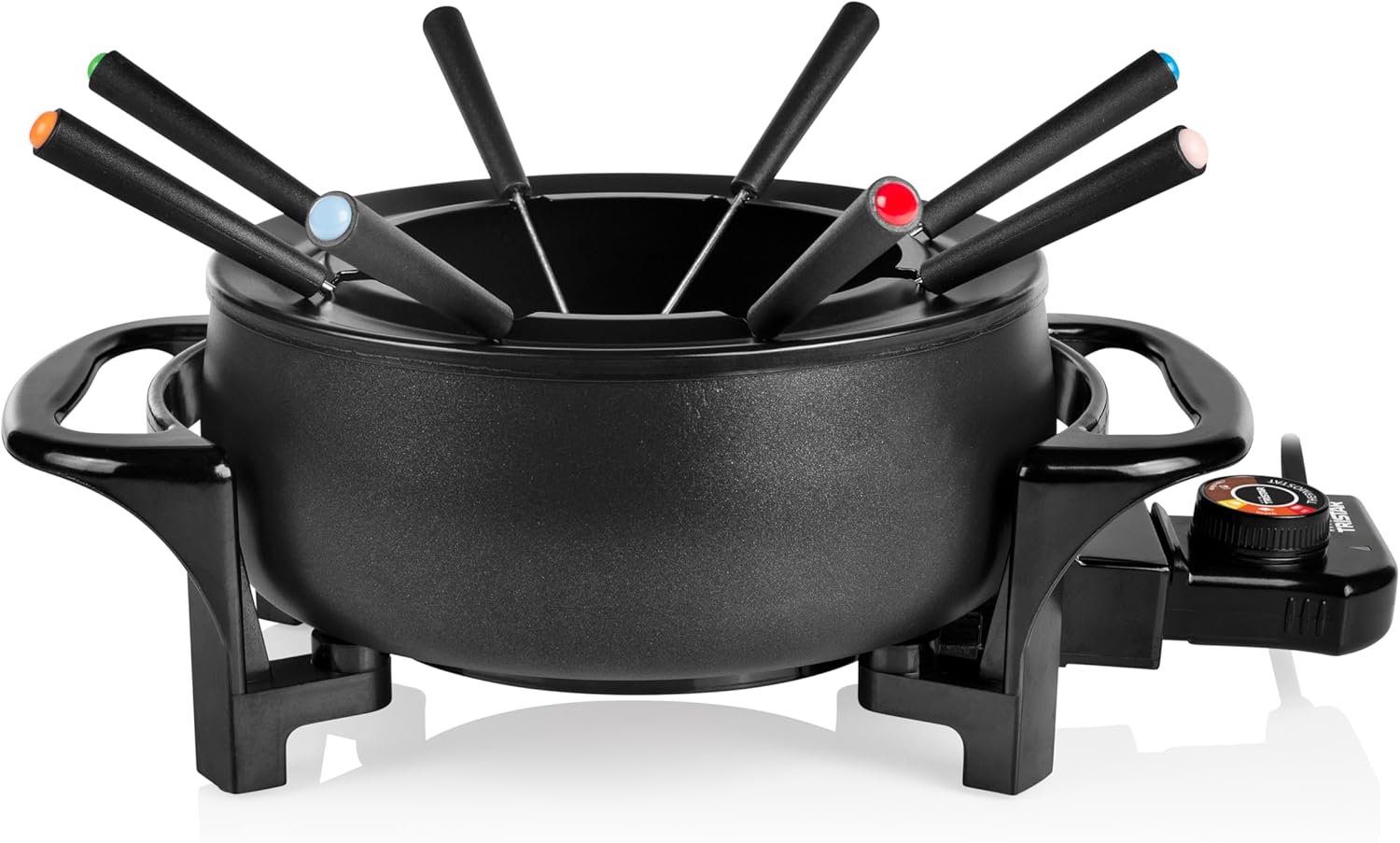 FO-1107 Appareil à fondue - 8 personnes - Pour tous types de fondue- 1,5 L - 1 000 W Noir