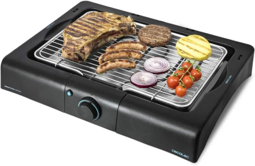 Cecotec big Barbecue de Table électrique PerfectSteak 4200 Way de 2400 W, Gril en Acier Inoxydable et Hauteur Ajustable sur 3 Niveaux, Noire