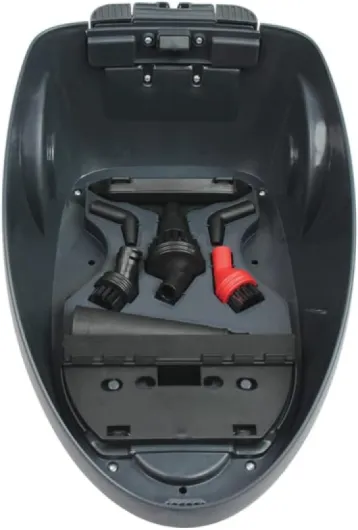 Vaporetto™ Smart 30 R Nettoyeur Vapeur avec Chaudière à Pression 3 Bars, Bouchon de Sécurité, Réservoir 1,6 L, Chauffe Rapide, Compartiment Accessoires, 12 Accessoires Inclus, Rouge et Blanc