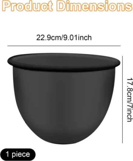 Inserts de Bol en Silicone pour Robots de Cuisine avec Tête Basculante 5 L,Accessoire Universel pour Robot de Cuisine de 5 Litres,Insert Bol Résistant à la Chaleur pour Pâte,Gâteau,Pain,Pâtisserie