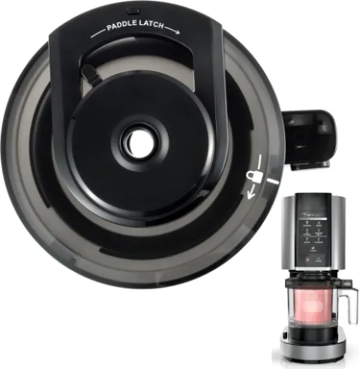 Couvercle extérieur pour sorbetière Ninja NC301, couvercle de remplacement réutilisable compatible avec les sorbetières Ninja NC299AMZ/NC301/NC300/NC201/NC101 (sans palette)