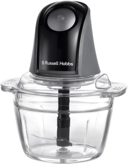 Hachoir électrique [polyvalent] blender (pour légumes, fruits, viande, oignons, récipient de 1l, lavable au lave-vaisselle, 2 vitesses, lames en acier inox, 350W) Anthracite 27131-56 Mini hachoir nouveau