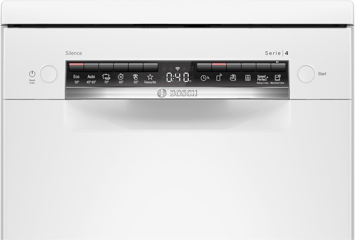 SPS4EMW61E, Série 4, Lave-vaisselle 45cm, Pose-libre, Blanc D Série 4 Blanc