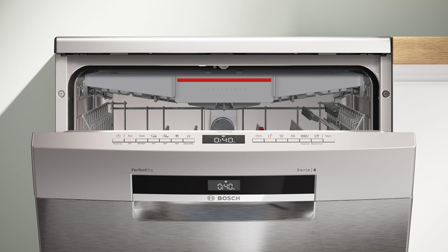 SMS6ZCI11F, Série 6, Lave-vaisselle 60cm, Pose-libre, Acier brossé anti-traces