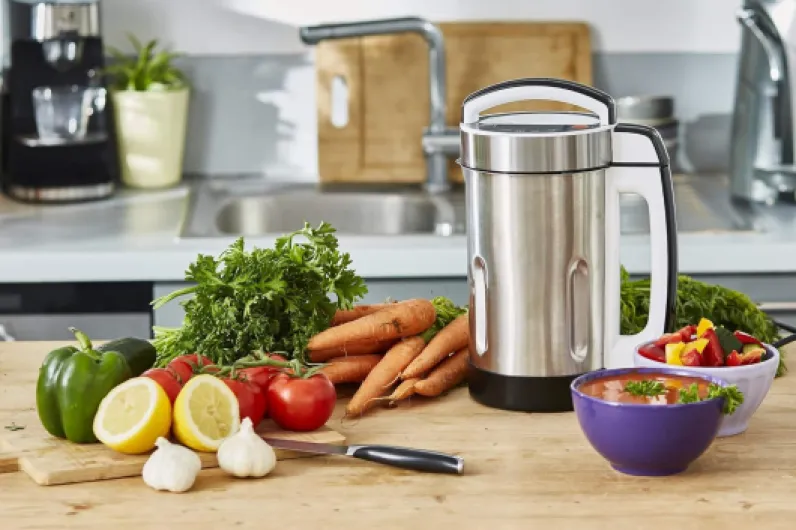 Blender Chauffant, Mixeur Electrique Multifonction INOX, Cook & Heat, Multifonction Soupes - Smoothies - Compotes 1.6L et 1150 W, SYCP-HB002