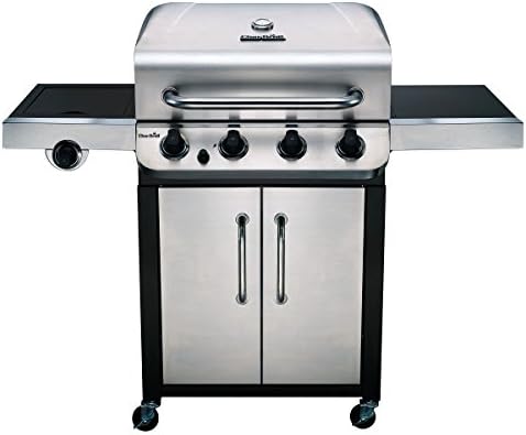 Char-Broil Convective Series 440S -- Barbecue à gaz à 4 brûleurs avec brûleur latéral, finition en acier inoxydable.
