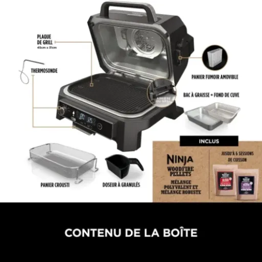 Test Ninja Woodfire Pro XL OG850EU : le barbecue électrique qui remplace presque un vrai BBQ au charbon