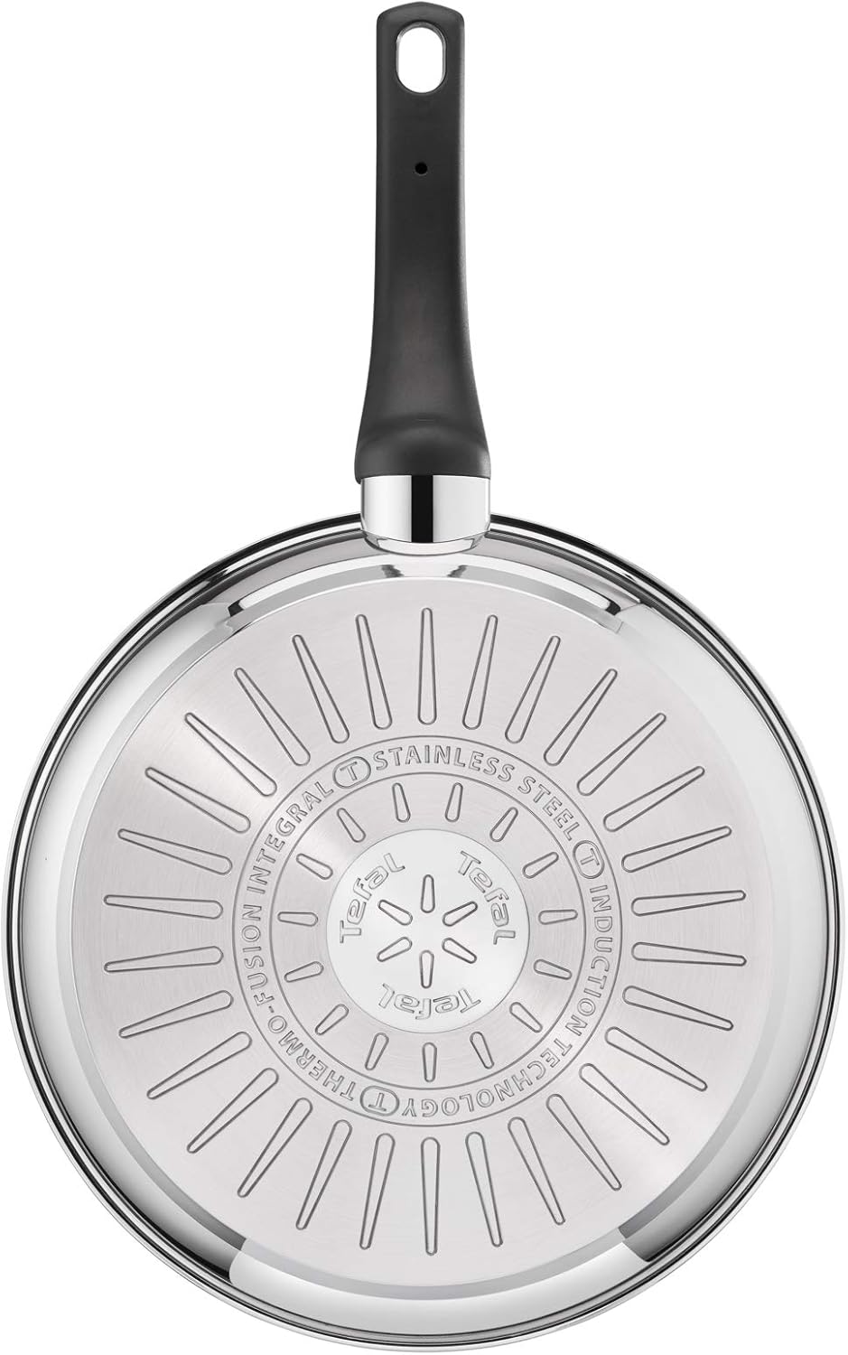 Emotion Poêle 28 cm, Revêtement antiadhésif, Garantie 10 ans, Base épaisse pour une diffusion de chaleur homogène, Design élégant, Poignée robuste, Induction, Indicateur de cuisson E3000604