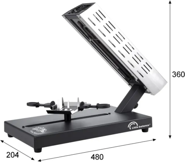 8761 Savoyarde 1/4 meule Meuuuh…!, Raclette traditionnelle quart de meule, 4 personnes, Porte fromage coulissant, Sans PFAS, Antiadhésif, 600 W, Inox/Noir