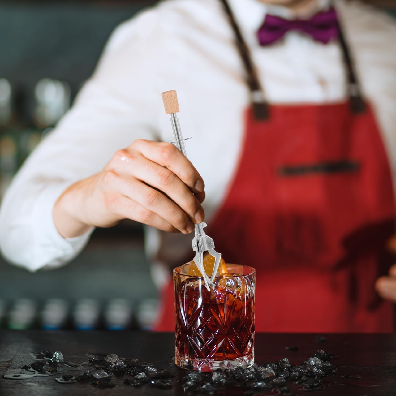 IMIKEYA Pince à Sucre 3 Griffes - Pince à Glace Vintage en Acier Inoxydable - Pince Multifonction pour Glaçons, Barbecue, Salade - Gadgets pour Cuisine et la Salle à Manger