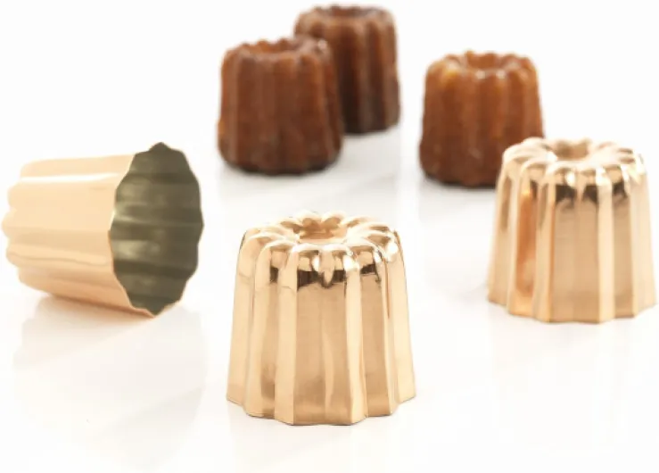 719197 43187 Lot de 3 Moules à Canelés Cuivre Ø 5,5 cm, 5,5cm 5.5cm Unique Lot de 3