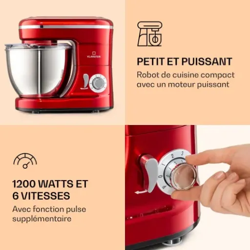 Test KLARSTEIN Bella 1200W : le robot pâtissier compact qui fait le job (mais qui fait du bruit)