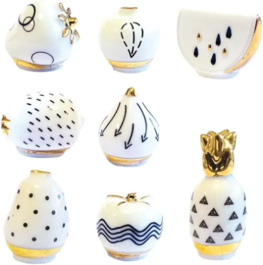 Fèves thème Fruits givrés - Fèves de Collection pour Galette de Rois Epiphanie - Fèves Multicolores