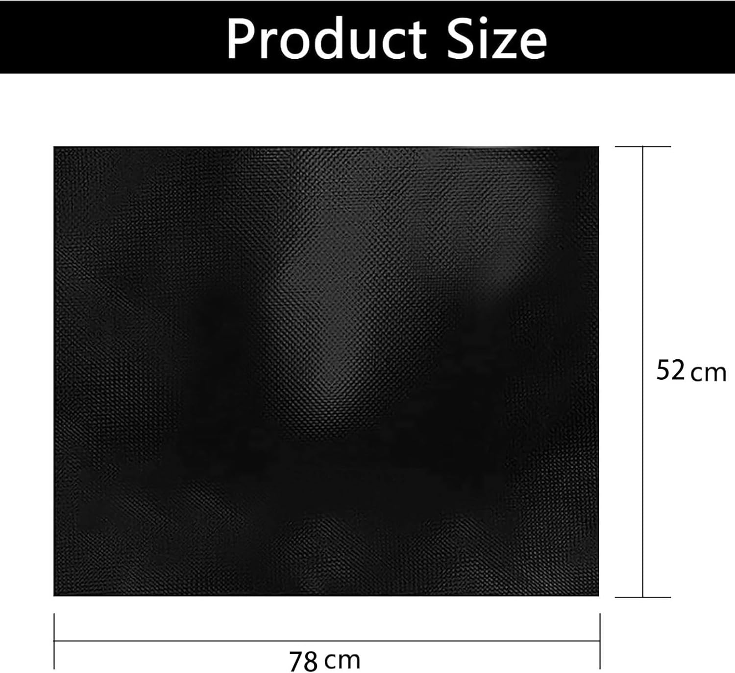 GETRICH 52x78cm Tapis de Protection Plaque Induction, Tapis De Cuisson à Induction en Silicone Silicone Tapis Induction Cooktop (Magnétique) Résistant à la Chaleur et Aux Rayures Non Slip Noir 78x52cm