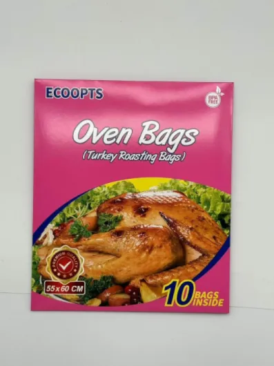 10×Sacs de cuisson pour four Taille grande Sacs de rôtissage Saveur parfaite étanche Sacs de cuisson pour dinde de Thanksgiving, canard, poulet et autres viandes (1 paquet 55×60cm)