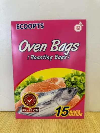 ECOOPTS Sacs de cuisson pour rôtir poulet, viande, jambon, fruits de mer, légumes (350 x 430 mm) 350x430mm