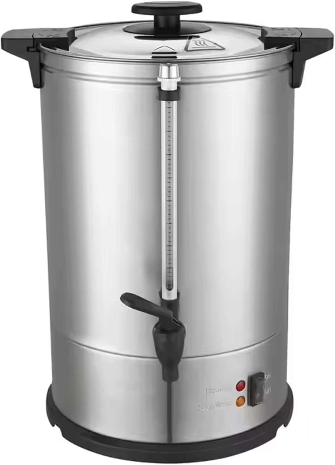 Générique Percolateur à Café Inox 15 Litres - 100 Tasses - 1500W - Avec Panier à Café - Simple Paroi