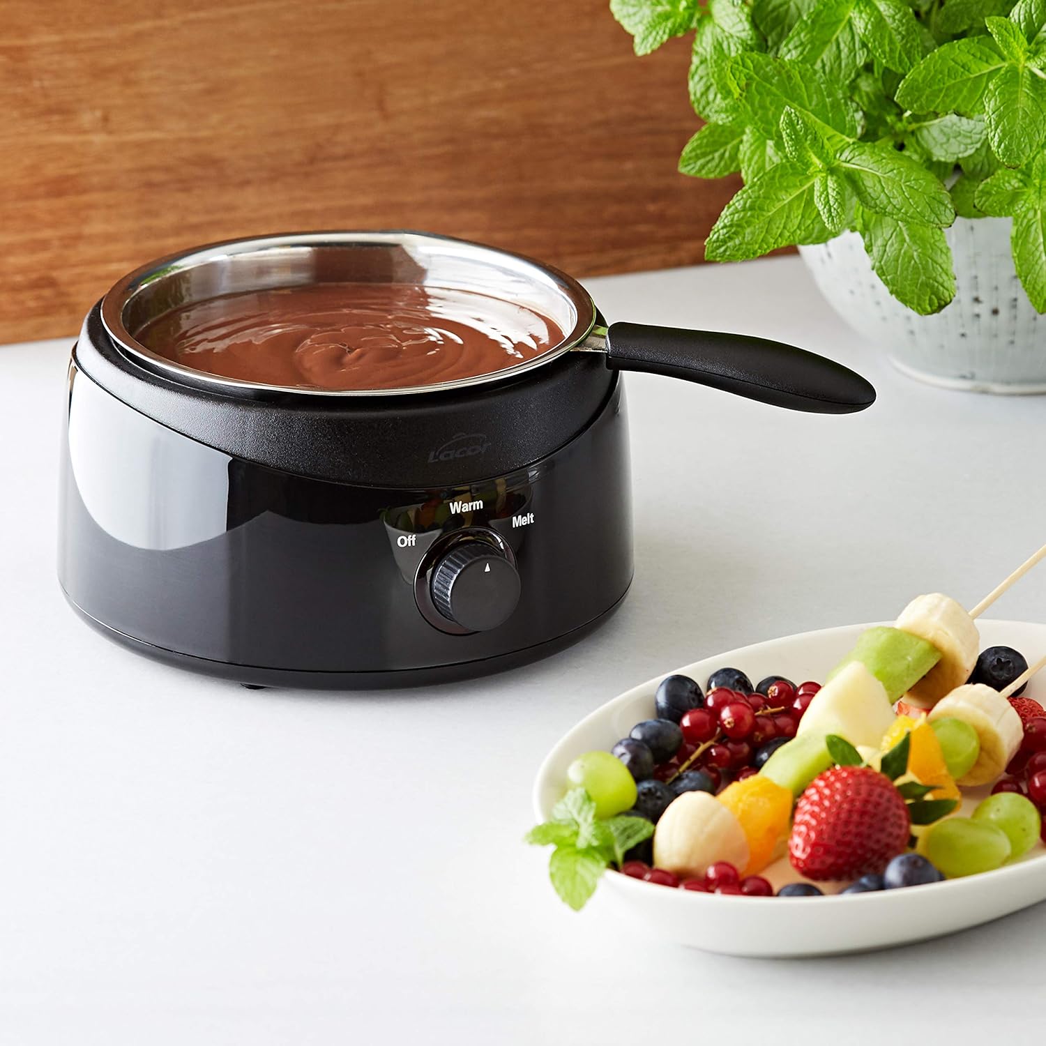 LACOR Bain-Marie Électrique pour Chocolat - 1l Chocolat