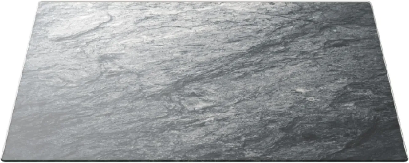 Plaque de Protection en Verre Trempé Universel et Multifonction 60x52cm avec Motif Granite Roche Pierre, Planche à Découper, Plateau en Verre 60L x 52l cm Granite