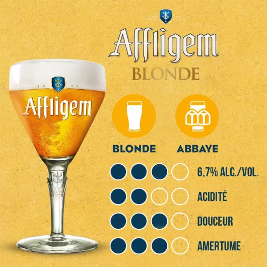 Affligem - Pack de 3 Fûts 5L - Bière Affligem Blonde 6,7° - Compatible Tireuse BeerTender, Utilisable sans Machine à Bière - Coffret Bières Pression à Domicile Blonde - 3 Fûts 5L