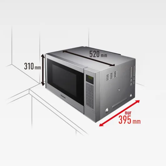 NN-CT57 Comptoir Micro-onde combiné 27 L 1000 W Argent