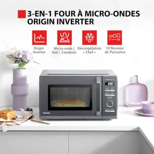 Test Toshiba MW3-AG25PFI(MG) : un micro-ondes 3-en-1 qui fait le job sans chichis