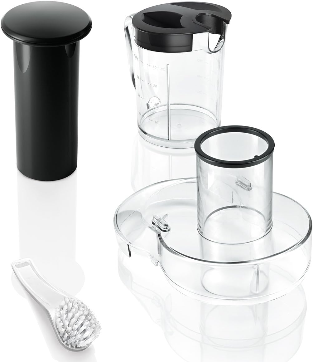 Extracteur de jus VitaJuice 2 MES25A0, presse-agrumes électrique pour fruits et légumes, grand arbre de remplissage, va au lave-vaisselle, 700 W, blanc / anthracite