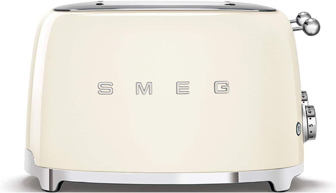 , Grille-pain 4 Tranches TSF03CREU, 4 Fentes 36 mm, 6 Niveaux de Brunissage, Fonction Chauffage, Décongélation et Bagel, Éjection Automatique du Pain, 2 Ramasse Miettes, 2000 W, Crème Unique