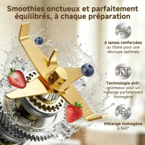 Test AMZCHEF Blender 1800W : un mixeur puissant qui fait le job sans chichi