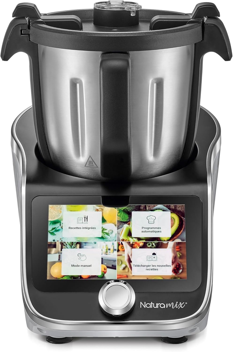 ROBOT CUISEUR XL - NATURAMIX - Robot cuiseur multifonctions avec bol xl,balance intégrée et écran tactile +800 recettes