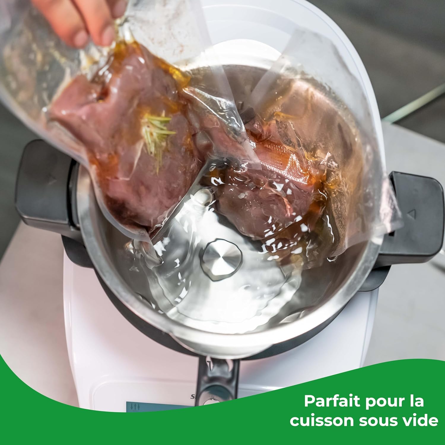 WunderCap® cache-lame pour robot de cuisine Monsieur Cuisine (Connect, Trend, Smart) • Accessoire révolutionnaire pour cuisson sans lame • Accessoire Wundermix